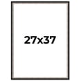 thumbnail image 1 of 27x37 Frame Silver Real Wood Picture Frame Width 1.25 Inches | Interior Frame Depth 0.75 Inches |, 1 of 8