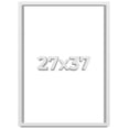 thumbnail image 1 of 27x37 Shadow Box High Gloss White Display Frame | 1.625 Inches Deep | 1 Inch Moulding Width | Solid, 1 of 4