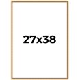 thumbnail image 1 of 27x38 Frame Beaded Gold Solid Wood Picture Frame | 0.75 Inches Moulding Width | Liscio Oro, 1 of 8