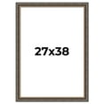 thumbnail image 1 of 27x38 Frame Black Real Wood Picture Frame Width 2 inches | Interior Frame Depth 0.5 inches | Fitz, 1 of 8