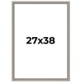 thumbnail image 1 of 27x38 Frame Grey Real Wood Picture Frame Width 1.25 inches | Interior Frame Depth 0.5 inches | Hans, 1 of 8