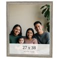 thumbnail image 1 of 27x38 Frame Grey Solid Wood Picture Frame Width 1 Inches | Interior Frame Depth 0.5 Inches |, 1 of 8