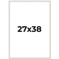 thumbnail image 1 of 27x38 Frame White Real Wood Picture Frame Width 0.75 inches | Interior Frame Depth 0.5 inches |, 1 of 8