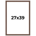 thumbnail image 1 of 27x39 Farmhouse Brown Solid Wood Picture Frame Width 1.5 Inches | Interior Frame Depth 0.5 Inches |, 1 of 8
