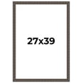 thumbnail image 1 of 27x39 Frame Black Bamboo Solid Wood Picture Frame Width 1.5 Inches | Interior Frame Depth 0.5, 1 of 8