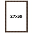 thumbnail image 1 of 27x39 Frame Brown Burl Real Wood Picture Frame Width 1.625 Inches | Interior Frame Depth 0.5 Inches, 1 of 8