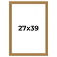 thumbnail image 1 of 27x39 Frame Gold Ornate Solid Wood Picture Frame | 2 Inch Moulding Width | Firman Traditional Photo, 1 of 8