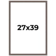 thumbnail image 1 of 27x39 Frame Silver Real Wood Picture Frame Width 1.25 Inches | Interior Frame Depth 0.5 Inches |, 1 of 8