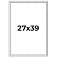 thumbnail image 1 of 27x39 Frame Sterling Silver Solid Wood Picture Frame | 1.25 Inch Moulding Width | 0.75 Inch, 1 of 8
