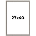 thumbnail image 1 of 27x40 Frame Grey Real Wood Movie Poster Frame Width 1.25 inches | Interior Frame Depth 0.5 inches |, 1 of 8