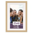 thumbnail image 1 of 27x40 Frame Natural With White Picture Mat For 27x40 Photo - Natural 30x43 Frame To Display Print, 1 of 7
