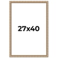 thumbnail image 1 of 27x40 Frame Silver Real Wood Movie Poster Frame Width 1.5 inches | Interior Frame Depth 0.5 inches, 1 of 8