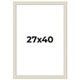 thumbnail image 1 of 27x40 Frame White Real Wood Movie Poster Frame Width 1.75 inches | Interior Frame Depth 0.5 inches, 1 of 8
