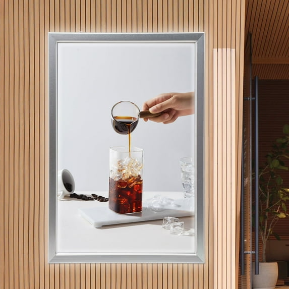 LED Snap Art Picture Poster Frame Menu Sign Holder LED Light Box for Advertising Display 27" x 40"