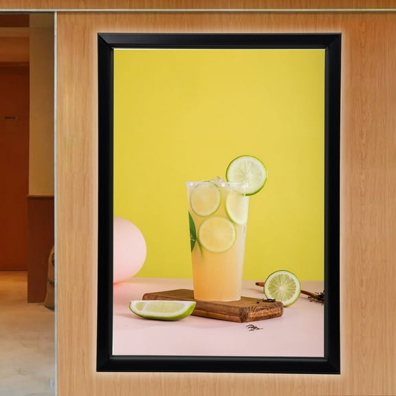 LED Snap Art Picture Poster Frame Menu Sign Holder LED Light Box for Advertising Display Metal 27x40"