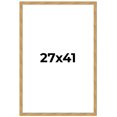 thumbnail image 1 of 27x41 Frame Beige Real Wood Picture Frame Width 1.25 inches | Interior Frame Depth 0.5 inches |, 1 of 8