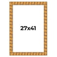 thumbnail image 1 of 27x41 Frame Beige Real Wood Picture Frame Width 3 inches | Interior Frame Depth 0.5 inches |, 1 of 8