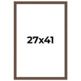 thumbnail image 1 of 27x41 Frame Brown Farmhouse Solid Wood Picture Frame Width 1.5 Inches | Interior Frame Depth 0.5, 1 of 8