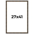 thumbnail image 1 of 27x41 Frame Gold Real Wood Picture Frame Width 1.5 inches | Interior Frame Depth 0.5 inches |, 1 of 8