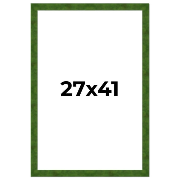 27x41 Frame Green Burl Solid Wood Picture Frame | 1.75 Inches Moulding Width | Interior Frame Depth