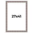 thumbnail image 1 of 27x41 Frame Grey Real Wood Picture Frame Width 2.75 Inches | Interior Frame Depth 0.5 Inches |, 1 of 8