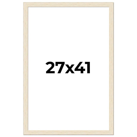 27x41 Frame White Real Wood Picture Frame Width 1.5 inches | Interior Frame Depth 0.5 inches | Barn