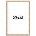 thumbnail image 1 of 27x41 Frame White Real Wood Picture Frame Width 1.5 inches | Interior Frame Depth 0.5 inches |, 1 of 8