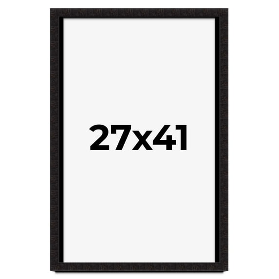 27x41 Shadow Box Black Solid Wood Display Picture Frame | 1 Inch Rabbet Depth | | 1.375 Inch