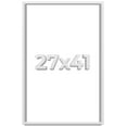 thumbnail image 1 of 27x41 Shadow Box Frame White | 1 Inches Deep Real Wood Contemporary Shadowbox Display Frame | UV, 1 of 6