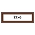 thumbnail image 1 of 27x6 Copper and Brown Real Wood Picture Frame Width 2 inches | Interior Frame Depth 0.5 inches |, 1 of 8