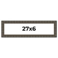 thumbnail image 1 of 27x6 Frame Black Bamboo Solid Wood Picture Frame Width 1.5 Inches | Interior Frame Depth 0.5 Inches, 1 of 8