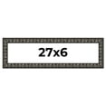 thumbnail image 1 of 27x6 Frame Black-Brown Medieval Solid Wood Picture Frame | 1.5 Inch Moulding Width | Gotham Beveled, 1 of 8