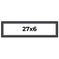 thumbnail image 1 of 27x6 Frame Black Real Wood Picture Frame Width 1.25 inches | Interior Frame Depth 0.5 inches |, 1 of 8