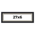 thumbnail image 1 of 27x6 Frame Black Real Wood Picture Frame Width 2.25 Inches | Interior Frame Depth 0.5 Inches |, 1 of 8
