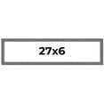 thumbnail image 1 of 27x6 Frame Blue Kingsley Pewter Solid Wood Picture Frame Width 0.75 Inches |Interior Depth 0.5, 1 of 8