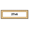 thumbnail image 1 of 27x6 Frame Gold Plein Aire Solid Wood Picture Frame Width 2 Inches | Interior Frame Depth 0.5, 1 of 8