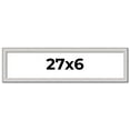 thumbnail image 1 of 27x6 Frame Silver Inner Slope Bevel Picture Frame | 1 Inch Moulding Width | 0.75 Inch Rabbet Depth, 1 of 8