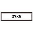 thumbnail image 1 of 27x6 Frame Silver Real Wood Picture Frame Width 1.25 Inches | Interior Frame Depth 0.75 Inches |, 1 of 8