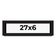 thumbnail image 1 of 27x6 Shadow Box Black Solid Wood Display Picture Frame | 1 Inch Rabbet Depth | | 1.375 Inch, 1 of 4