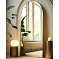 thumbnail image 1 of 27x71 inches Arched Full Length Mirror, Oversized Gold Floor Mirror, Wall Mounted Mirror for Bedroom, Aluminum Frame, Modern Design, Home Decor, 1 of 6