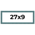 thumbnail image 1 of 27x9 Frame Blue Rustic Barnwood Solid Wood Picture Frame Width 1.25 Inches | Interior Depth 0.5, 1 of 8