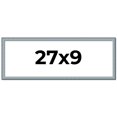 thumbnail image 1 of 27x9 Frame Blue Scuffed Farm Board Solid Wood Picture Frame Width 0.75 Inches | Interior Depth 0.5, 1 of 8