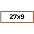 thumbnail image 1 of 27x9 Frame Gold Solid Wood Picture Frame - Complete Modern Photo Frame Includes UV Acrylic, 1 of 8