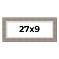 thumbnail image 1 of 27x9 Frame Grey Real Wood Picture Frame Width 2.75 Inches | Interior Frame Depth 0.5 Inches | Linus, 1 of 8