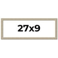 thumbnail image 1 of 27x9 Frame Grey Solid Wood Picture Frame Width 1 Inches | Interior Frame Depth 0.5 Inches |, 1 of 8