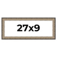 thumbnail image 1 of 27x9 Frame Silver Real Wood Picture Frame Width 1.75 Inches | Interior Frame Depth 0.5 Inches |, 1 of 8