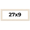 thumbnail image 1 of 27x9 Frame White Barnwood Picture Frame Includes UV Acrylic Plexiglass, Acid Free Foam Backing, 1 of 8