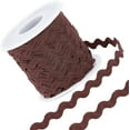 thumbnail image 1 of 27yard/25m Rick Rack Trim Ribbon Dark Coffee Wave Sewing Bending Fringe Trim 5mm/0.2 inch for DIY Sewing Crafts Wedding Bridal Dress Embellishment Party Decoration Gift Wrapping Supplies, 1 of 9