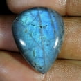 thumbnail image 1 of 28.00Cts Natural Blue Power Flash Labradorite Pear Cabochon Loose Gemstone, 1 of 4