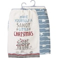 thumbnail image 1 of 28.00In Sandy Little Kitchen Towel Set, Cotton, Shells Sand Castle Beach 100614, 1 of 2